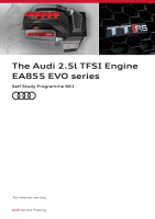 SSP 661 The Audi 2.5l TFSI Engine EA855 EVO series - Self-Study Programme 